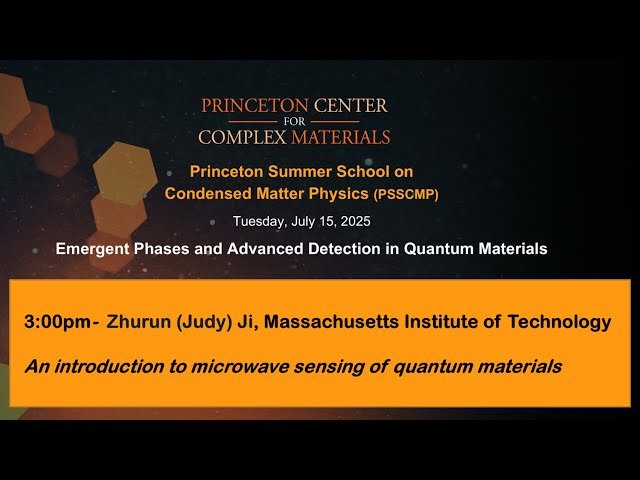 An Introduction to Microwave Sensing of Quantum Materials - Lecture 1