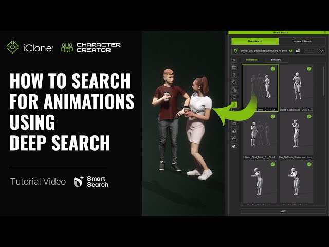 How to Search for Animations Using Motion Deep Search in iClone 8 and CC4