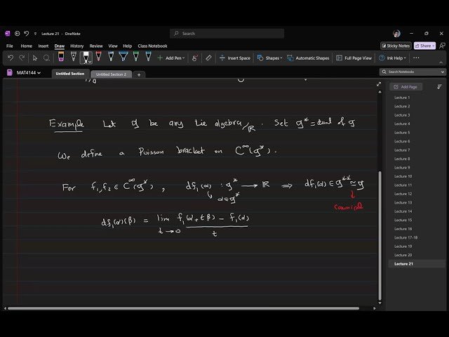 Lie Groups and Quantization - Lecture 21