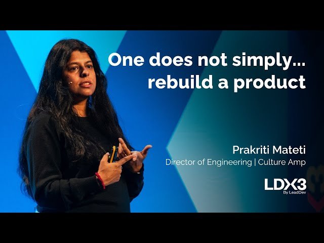 One Does Not Simply Rebuild a Product - Lessons from Culture Amp's Performance Product Rebuild