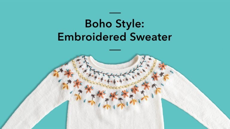 Boho Style: Embroidered Sweater