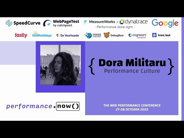 Performance Culture Through the Looking-Glass - Sustainable Web Performance Optimization