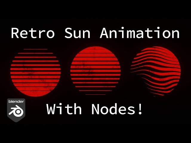 Make a Retro Sun Animation - Blender 2.83