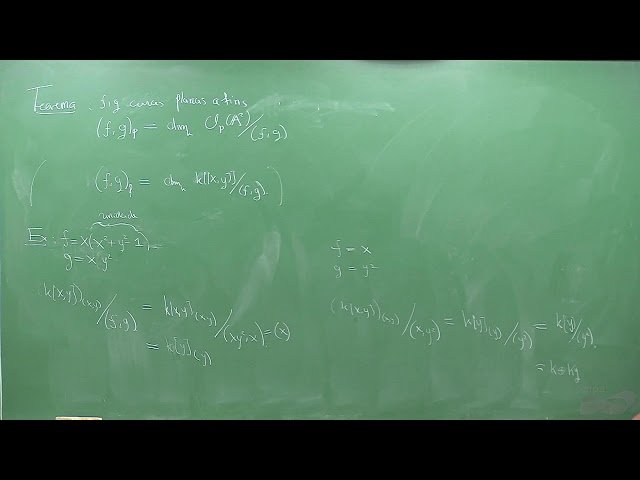 Curvas Algébricas - Aula 09