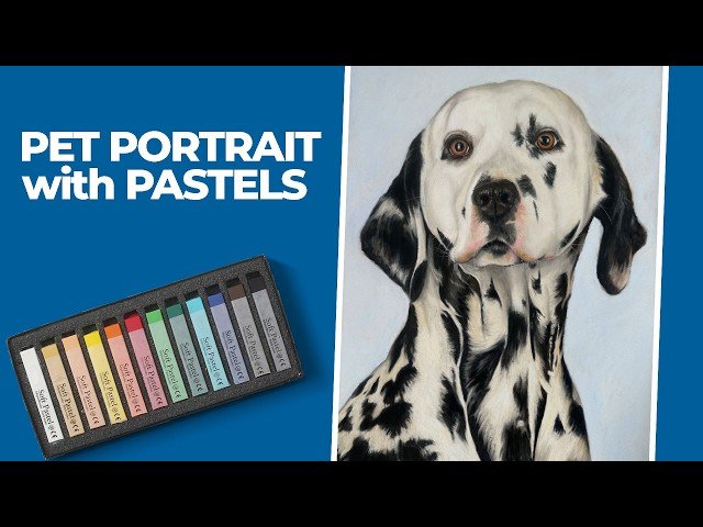 Pet Portrait Drawing with Pastels