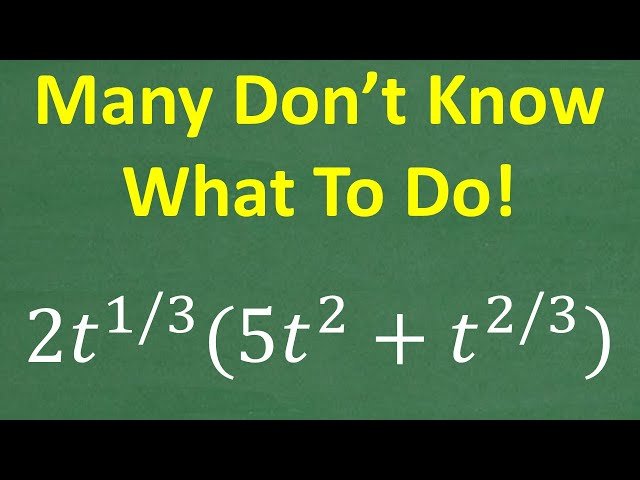 Algebra Challenge - Simplify 2t^(1/3)(5t² + t^(2/3))