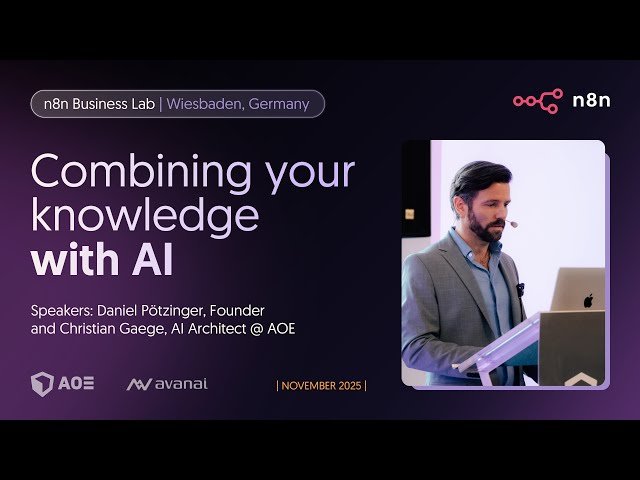 Combining Your Knowledge with AI - Retrieval-Augmented Generation with n8n