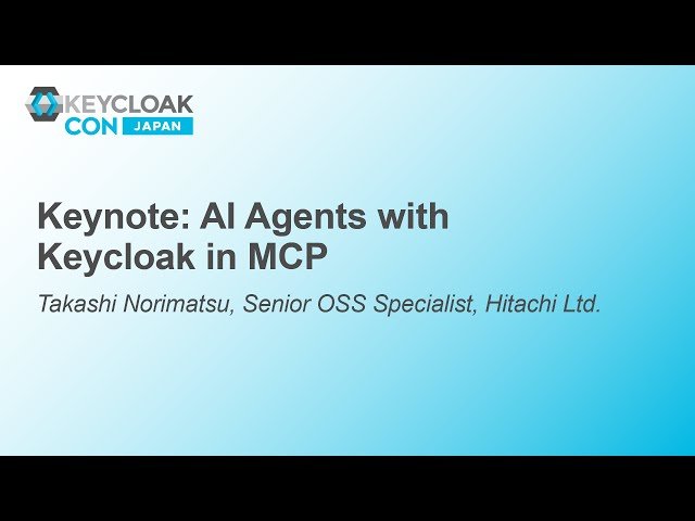AI Agents with Keycloak in Model Context Protocol