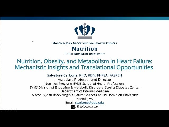 Nutrition, Obesity, and Metabolism in Heart Failure - Mechanistic Insights and Translational Opportunities