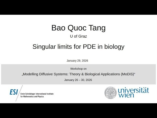 Singular Limits for PDE in Biology