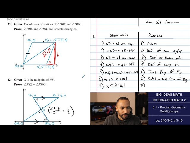 Proving Geometric Relationships - Section 6.1