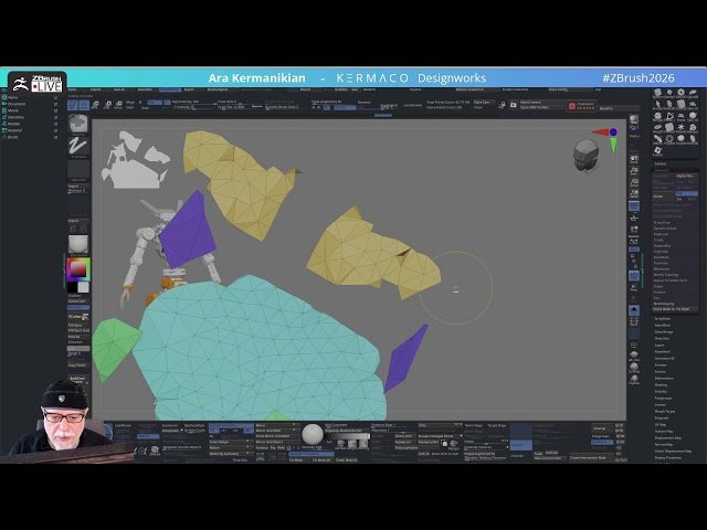 Retopology Brush and ZRemesher Power Tips for ZBrush