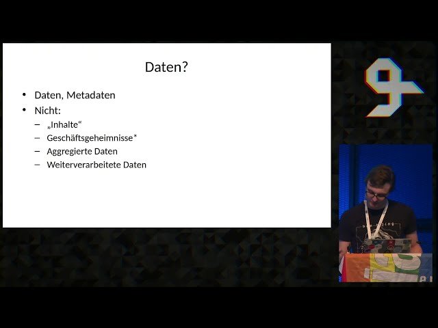 The Data Must Flow - Ansprüche auf Datenzugang und wer da so drauf zugreifen kann