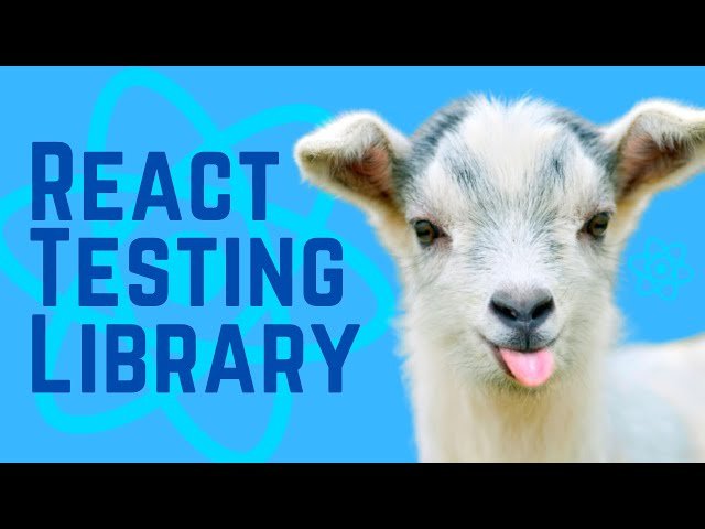 React Testing Library Crash Course