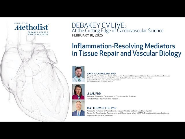 Inflammation-Resolving Mediators in Tissue Repair and Vascular Biology