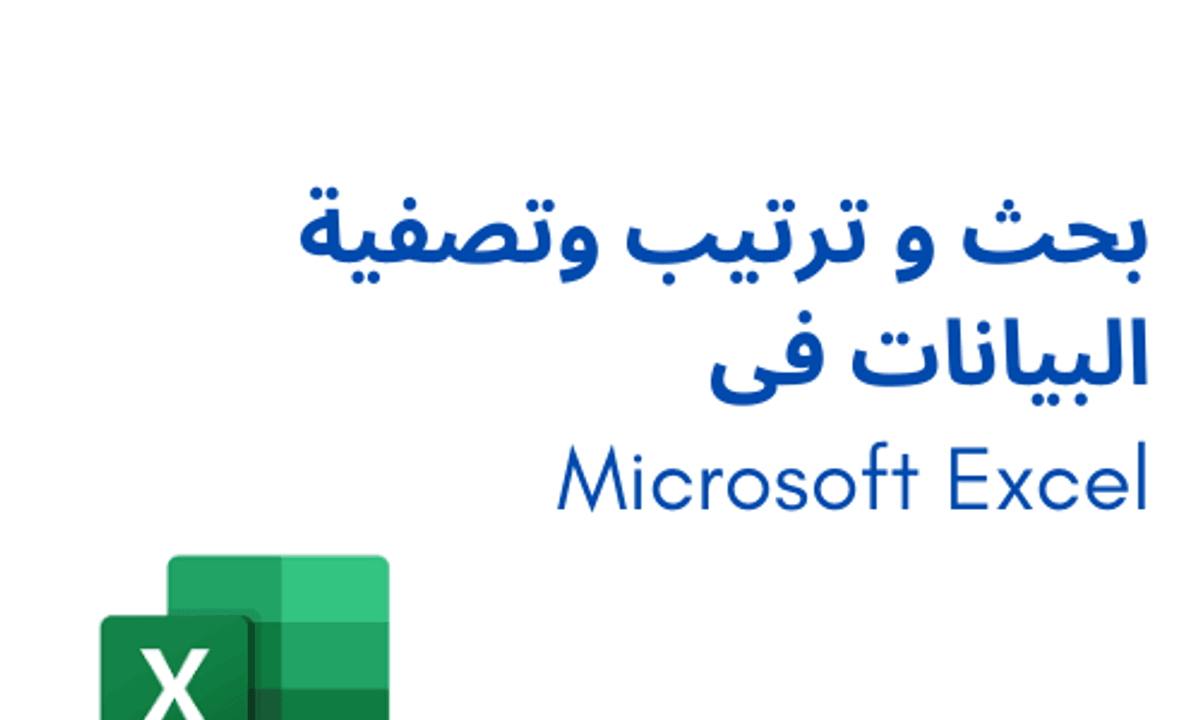 Microsoft Excel بحث و ترتيب وتصفية البيانات فى