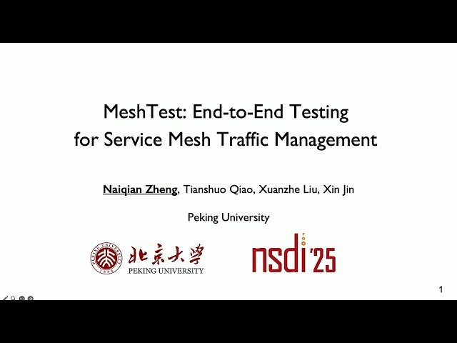 MeshTest - End-to-End Testing for Service Mesh Traffic Management