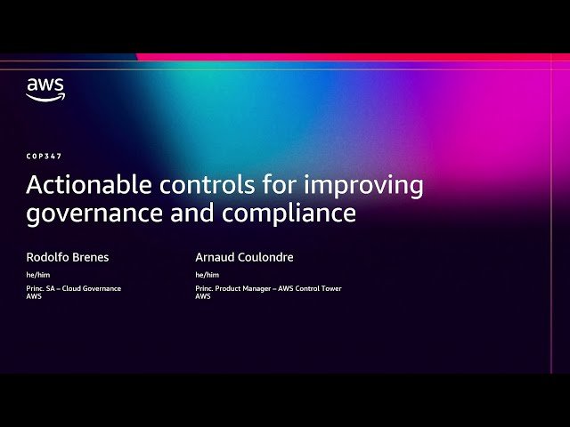 Actionable Controls for Improving Governance and Compliance - COP347