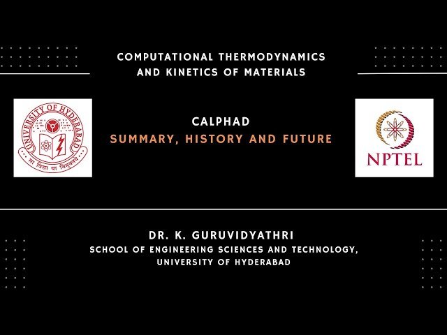 CALPHAD - Summary, History and Future