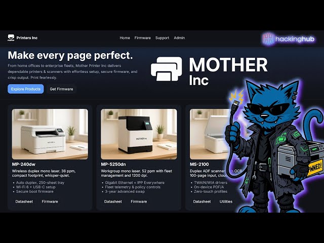 Mother Printers - Full Exploit Chain Analysis and Demo