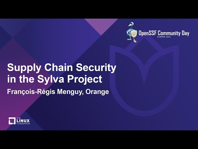 Supply Chain Security in the Sylva Project