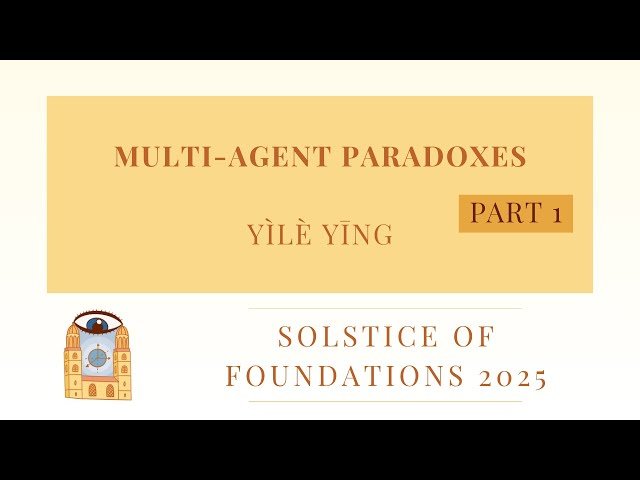 Multi-agent Paradoxes - Part 1