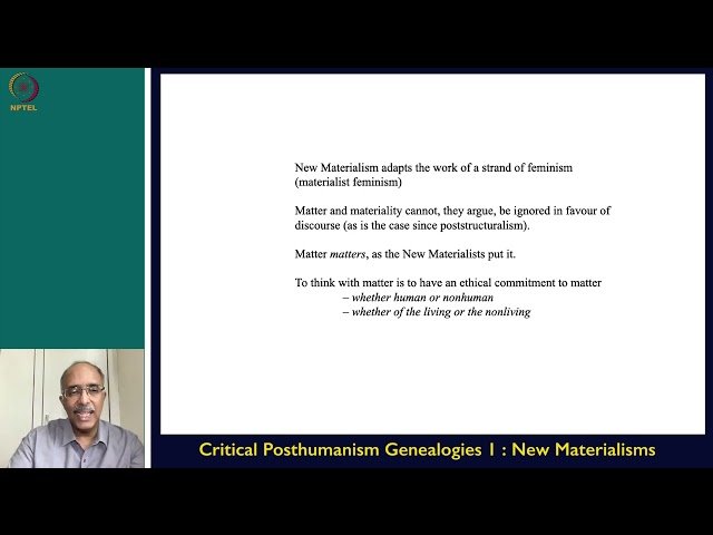 Critical Posthumanism: Genealogies - New Materialisms - Lecture 6