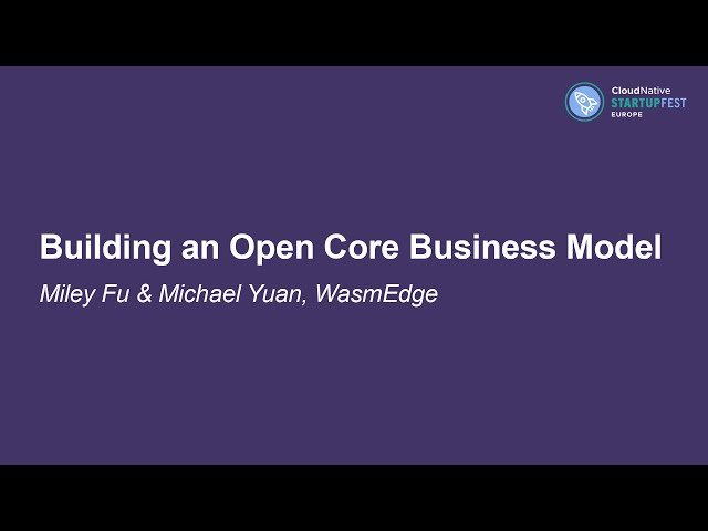 Building an Open Core Business Model