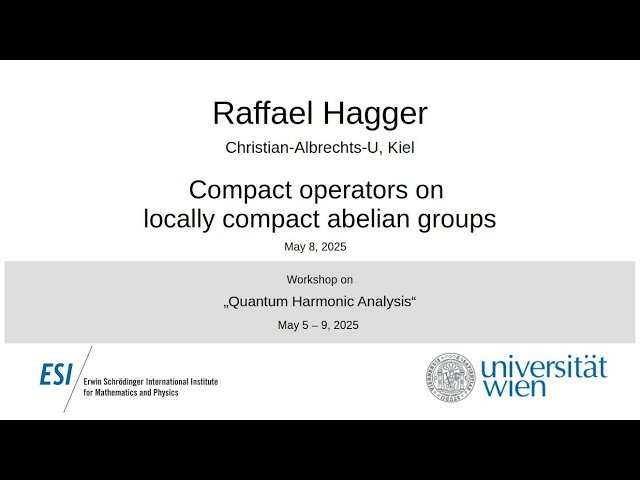 Compact Operators on Locally Compact Abelian Groups
