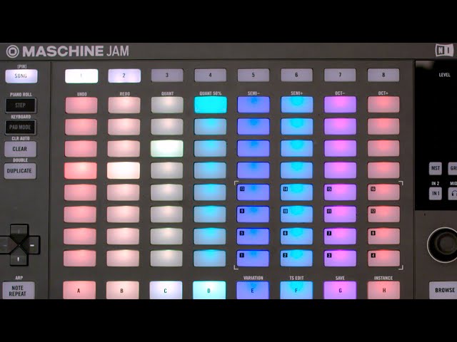 MASCHINE JAM Workflow - Advanced Step Sequencing and Smart Strips