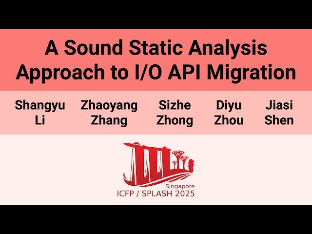 A Sound Static Analysis Approach to I/O API Migration
