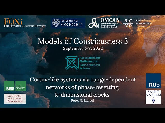 Cortex-Like Systems via Range-Dependent Networks of K-Dimensional Clocks