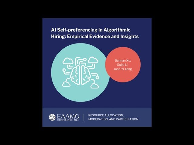 AI Self-Preferencing in Algorithmic Hiring - Empirical Evidence and Insights