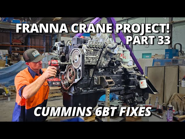 Cummins 6BT Engine - Flipping Sump and Fix Killer Dowel Pin - Franna Crane Project Part 33