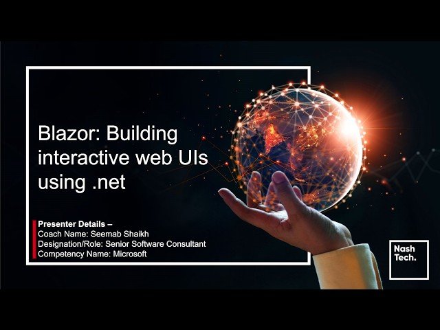 Blazor - Building Interactive Web UIs with .NET