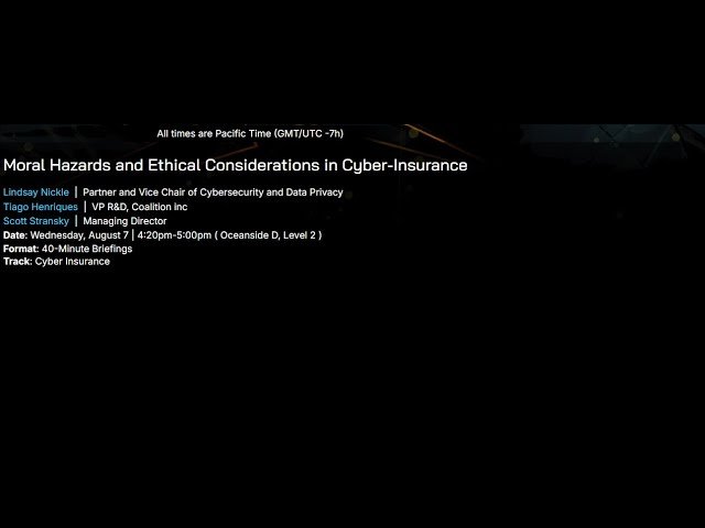 Moral Hazards and Ethical Considerations in Cyber-Insurance