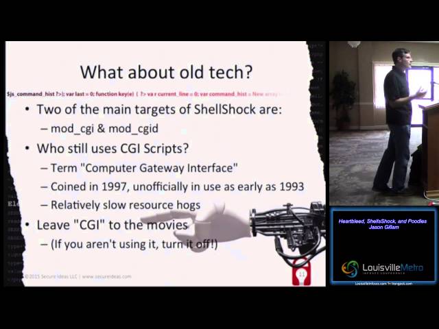Heartbleed, Shellshock, and Poodles