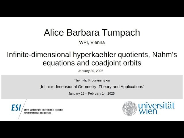 Infinite-dimensional Hyperkähler Quotients, Nahm's Equations and Coadjoint Orbits