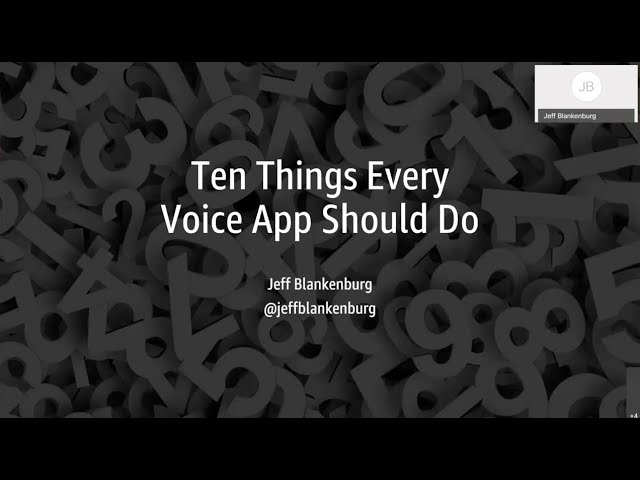 Ten Things Every Voice Application Should Do