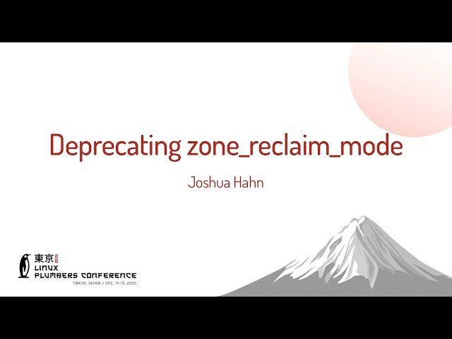 Deprecating zone_reclaim_mode