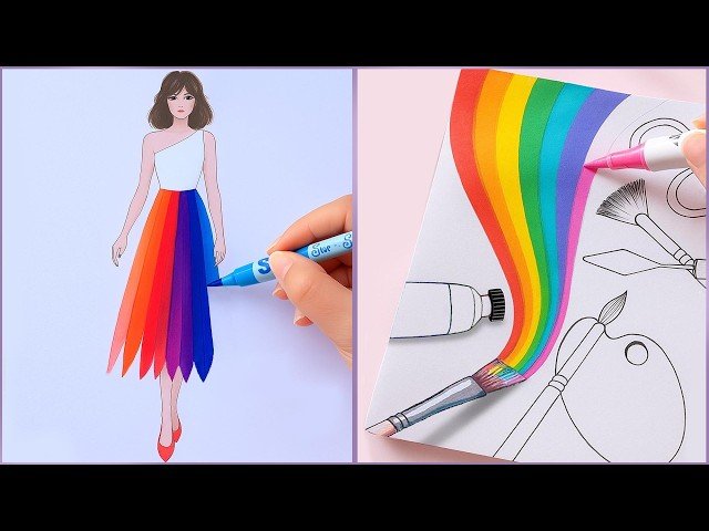 12 Art Hacks That Work Extremely Well - Easy Painting Ideas for Beginners