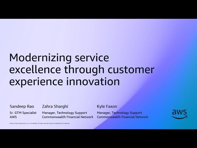 Commonwealth Financial Modernizes Customer Experience with Amazon Connect