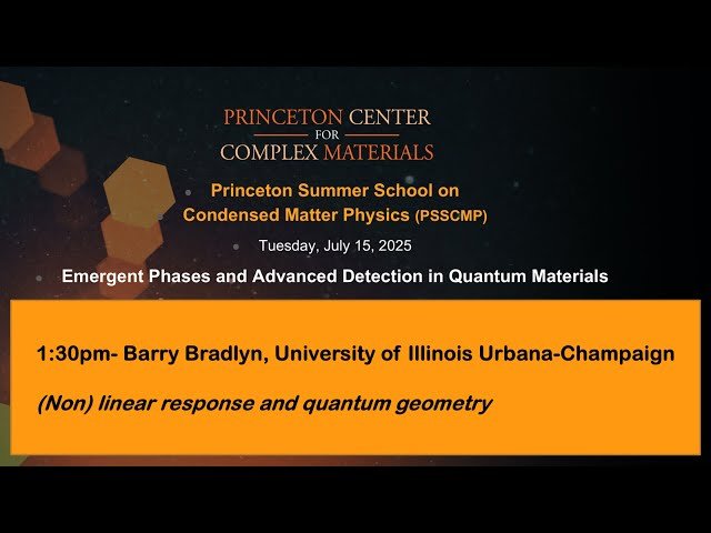 Nonlinear Response and Quantum Geometry - Lecture 2 of 2
