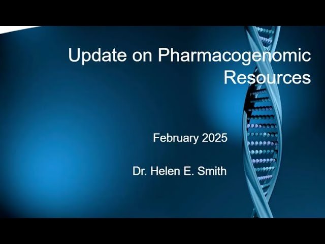 Update on Pharmacogenomic Resources