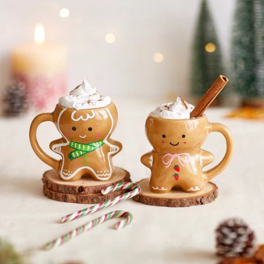 Virtual Gingerbread Mug Painting (Kit Included) (Team Building)