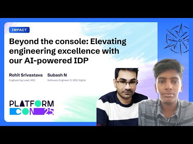 Beyond the Console - Elevating Engineering Excellence with AI-Powered Internal Developer Platform