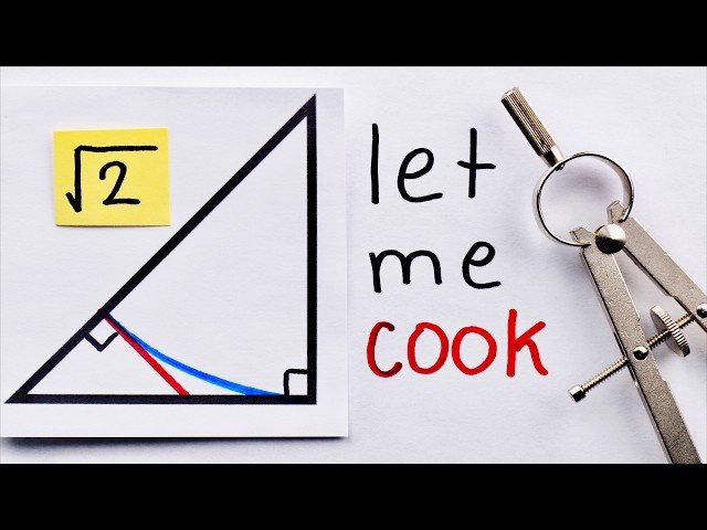 The Most Beautiful Geometric Proof That Square Root of 2 Is Irrational