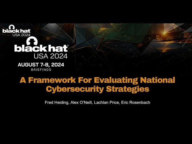 A Framework for Evaluating National Cybersecurity Strategies - Global Policy Analysis and Recommendations