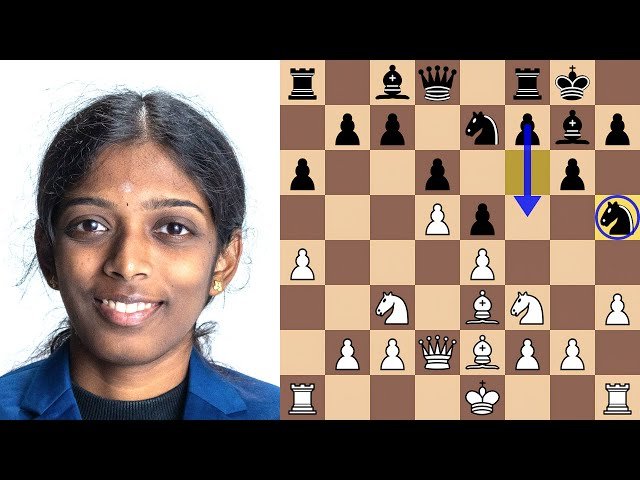 Vaishali Breaks Badelka's Pirc Defense