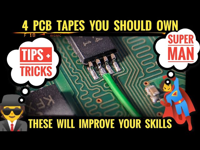 The 4 PCB Tapes You Should Own and Why - Soldering Tutorial